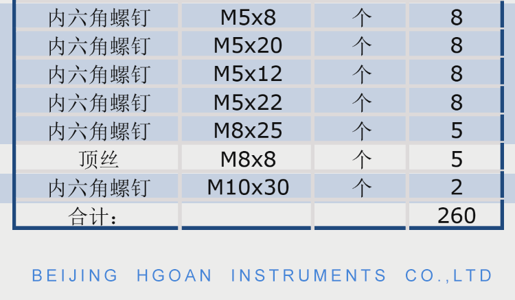 衡工HGAS1螺丝盒（内配螺丝）