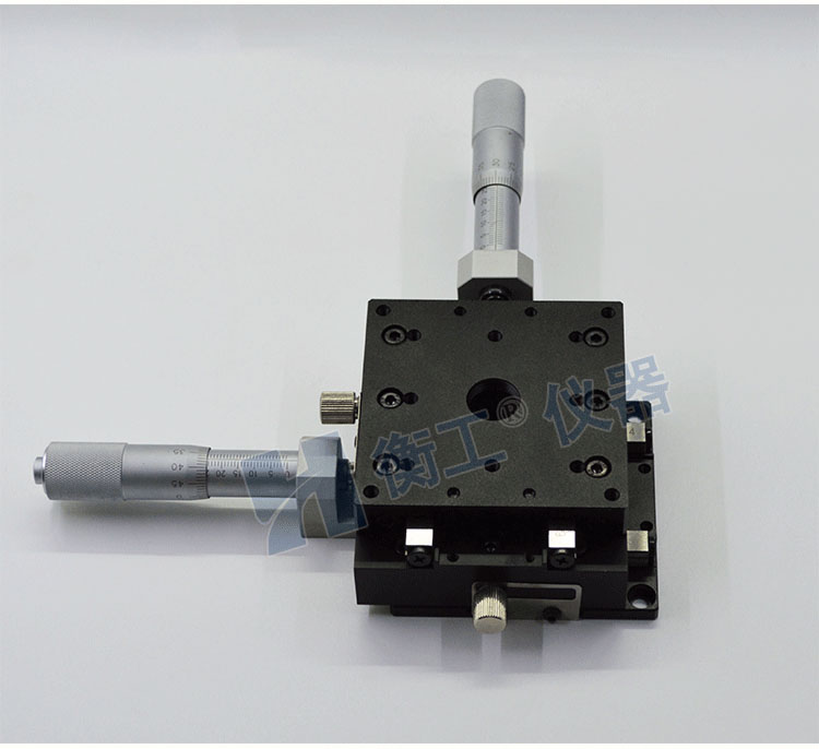 整体二维直驱XY平移台高精度侧微头两维微调光学位移台厂家