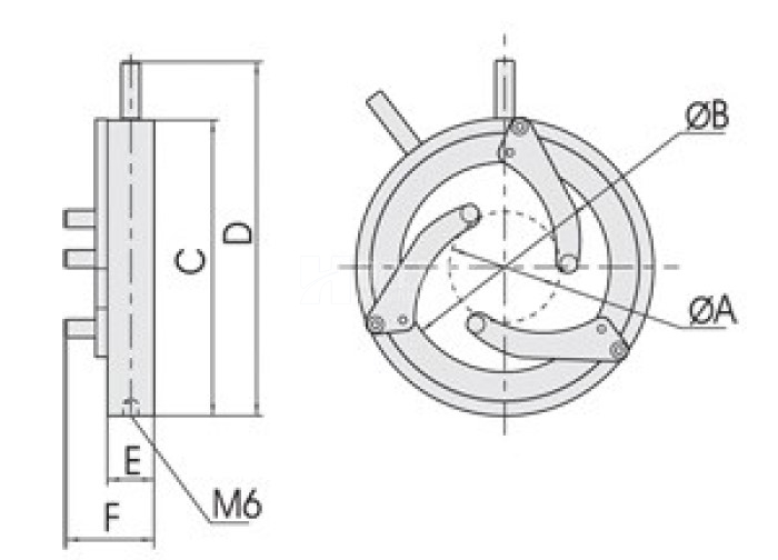 HGMML4系列自定心透镜架 可变光学透镜架 三支撑臂夹持镜片装卡架
