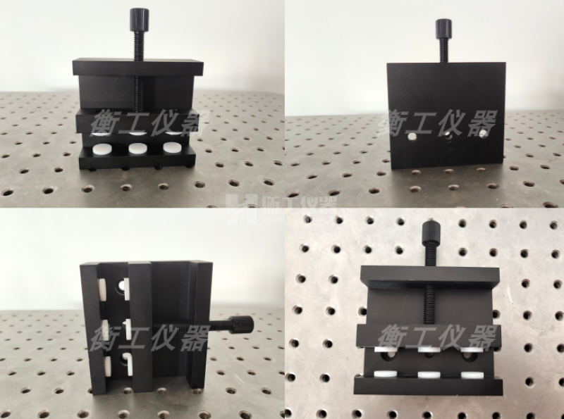 光学手动可调干板架夹具光栅固定夹持器装卡固定锁紧实验光具座