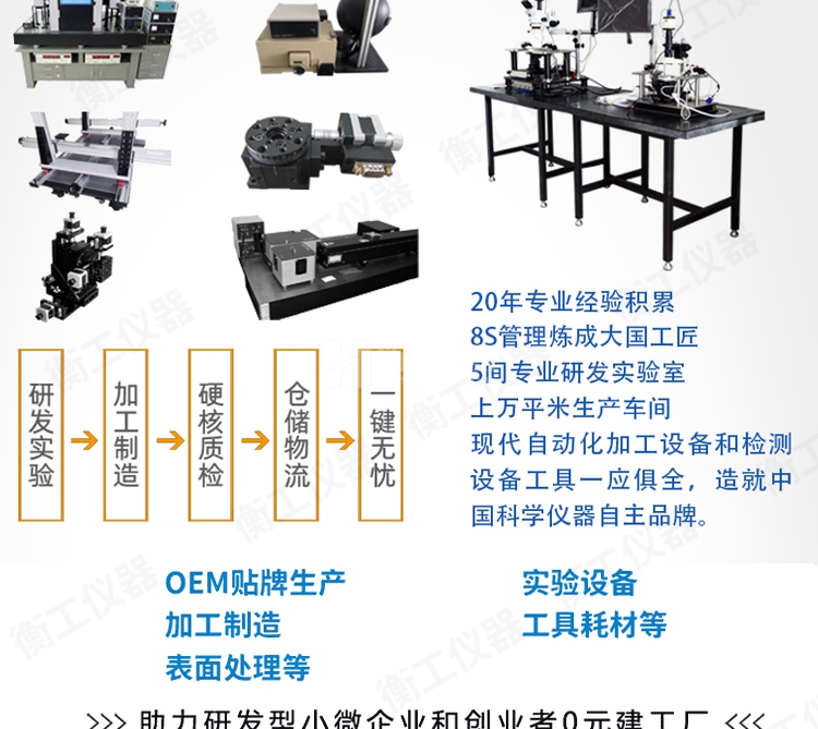 精密光学电动慢速位移台多维电动手动组合微型实验滑台微调工作台HGTA0725