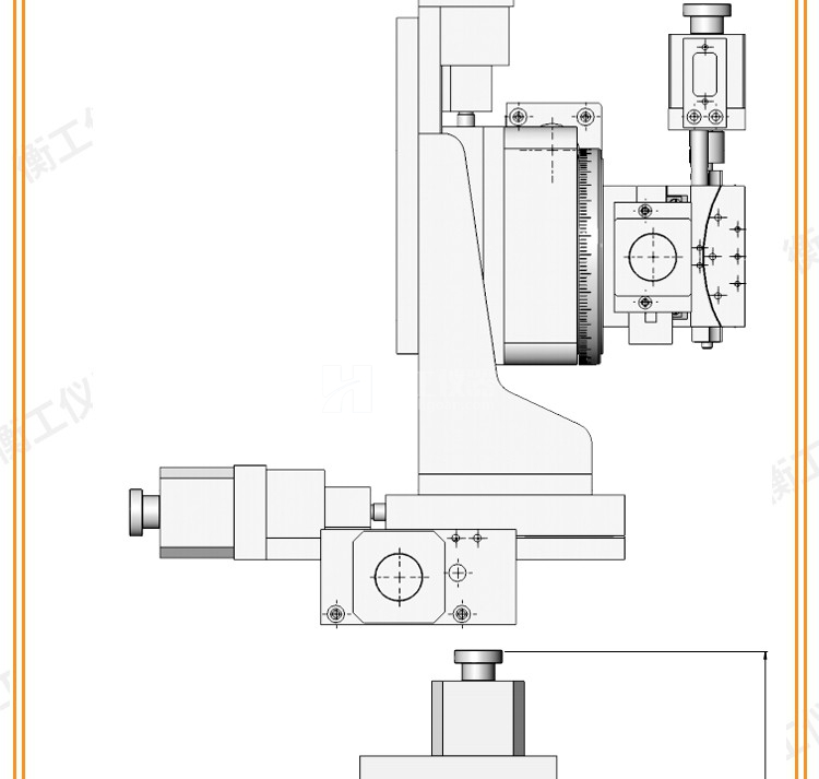 HGAA601六维电动位移台六轴微型调整台